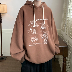 连帽卫衣男大码运动服帽衫外套WY2336-P35加绒款-P40 加绒款-P40图片