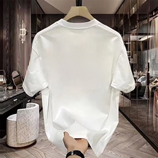 M458-P28短袖t恤男潮牌230克夏季宽松网红潮流ins简约印花上衣，男装T恤，星座617A-1（原B318A）