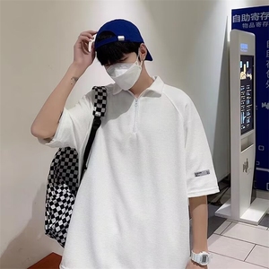 POLO衫男韩版潮流高街帅气百搭夏季2024新款ins宽松T恤WB265-P30图片