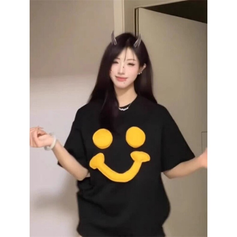 H0733-P45袖子订标卡通OK休闲显瘦短袖t恤女，男装T恤，星座617A-2