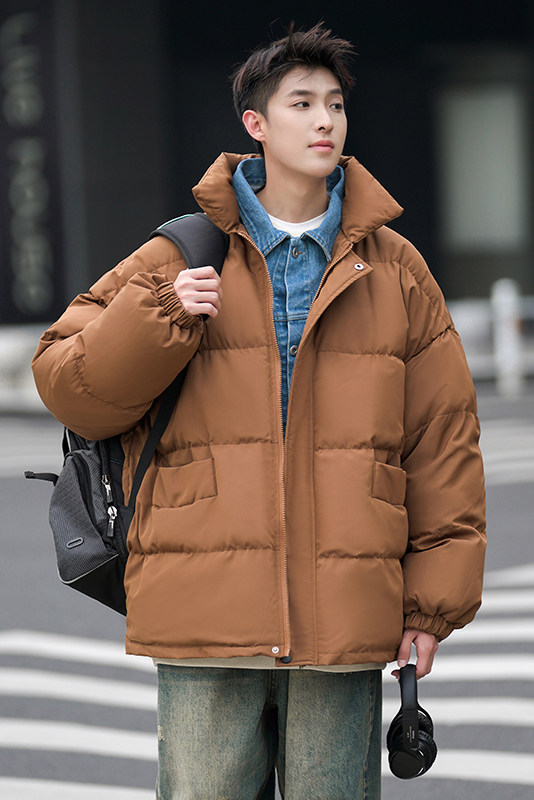 现货一万件抖音直播牛仔假两件大码棉衣情侣棉服8218P118,男装棉衣,电商A030