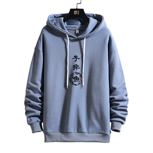 WY2070-P35 加绒款-P40 纯棉连帽卫衣男大码运动帽衫宽松薄 砖墙图片