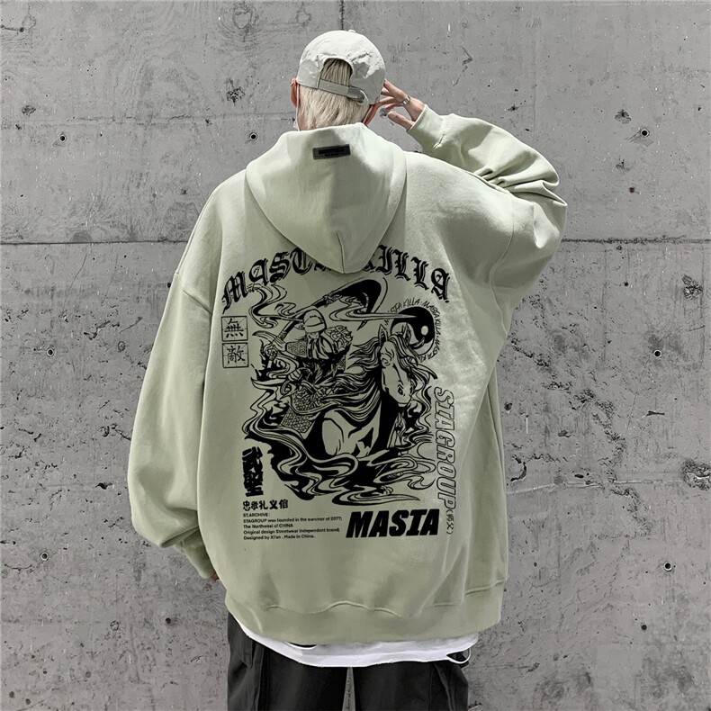 供抖音丶重磅高品棉350克排扣连帽关公卫衣LW6039-特p58控78,男装卫衣,星座508（原C305）