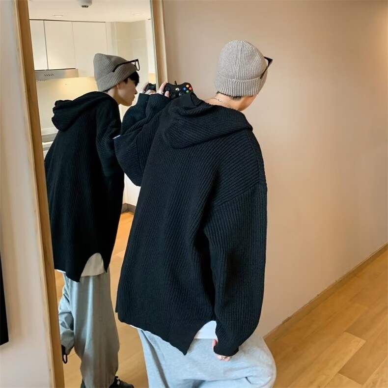 美式街头设计感圆领毛衣男慵懒风休闲针织衫B601P42,男装针织衫/毛衣,星座1116-2