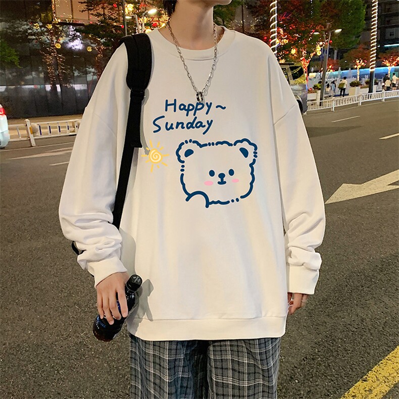 S6309-P28秋季圆领卫衣男大码韩版宽松长袖外套,男装卫衣,电商A040