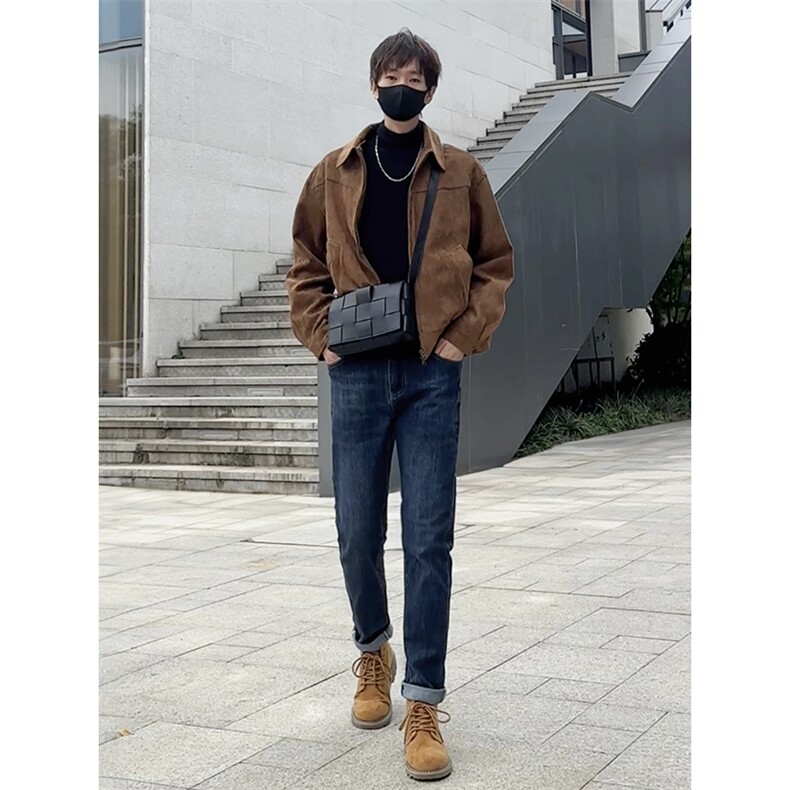 搭配马丁靴的牛仔裤男秋冬修身休闲裤机车风痞帅1412-2/505/P65,男装牛仔裤,星座1412-2
