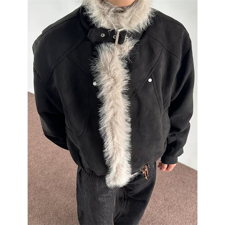 冬季新款复古做旧座山雕棉服男女宽松解构磨毛毛领外套M8223，男装棉衣，星座1116A（原606A-3）