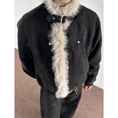 冬季新款复古做旧座山雕棉服男女宽松解构磨毛毛领外套M8223，男装棉衣，星座1116A（原606A-3）