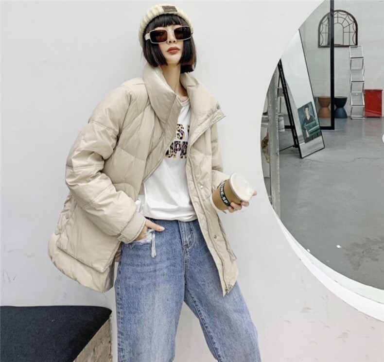 2020白鸭绒羽绒服，女装羽绒服，曼希野