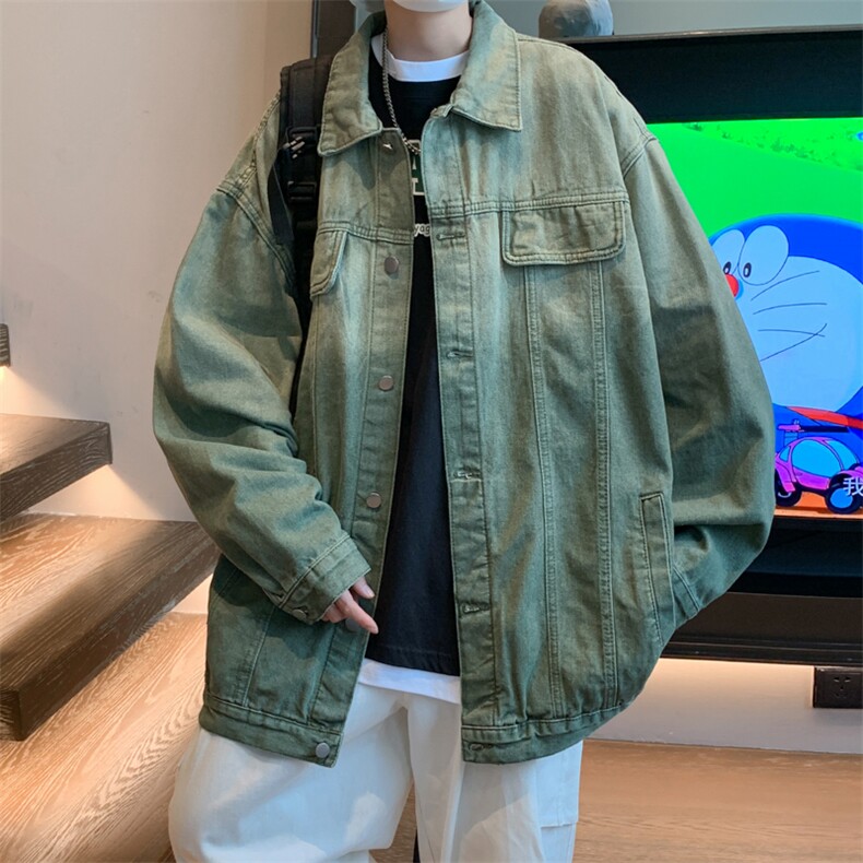 牛仔外套男春秋韩版潮流潮牌夹克男休闲百搭上衣服JK02078-P62图片
