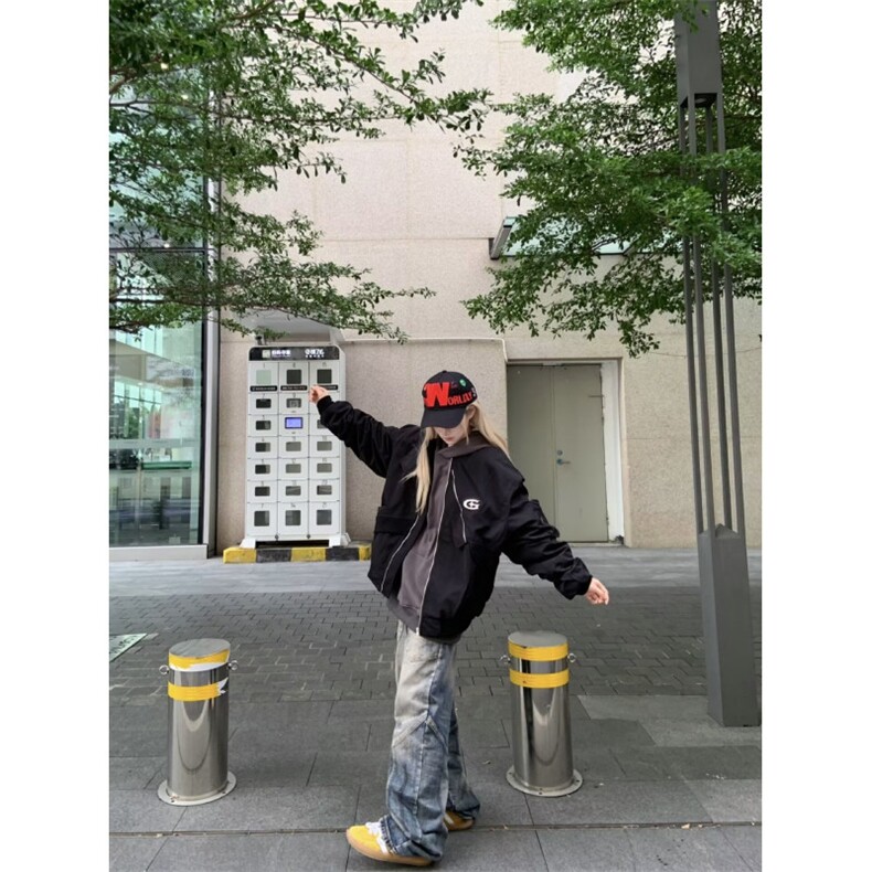 美式复古水洗cleanfit渐变拼接牛仔裤直筒休闲裤子K61246-P52网图,男装牛仔裤,电商B245