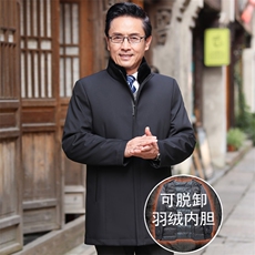 8907/主推！可脱内胆可脱真毛！羽绒服男爸爸中长款90绒外套，男装羽绒服，星座1216（原钱塘722）