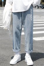 牛仔裤男潮牌宽松潮流直筒秋季韩版休闲阔腿裤长裤子1119，男装牛仔裤，电商A318