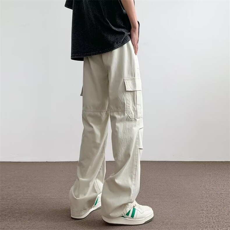 1506-1/KG291/P42情侣宽松休闲裤春秋阔腿长裤微喇叭日系男裤子,男装休闲裤,星座1506-1