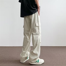 1506-1/KG291/P42情侣宽松休闲裤春秋阔腿长裤微喇叭日系男裤子，男装休闲裤，星座1506-1