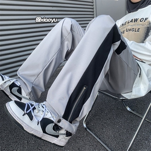XZ616 秋季新款防水冲锋裤拼接拉链休闲长裤 TY935 P45控58图片