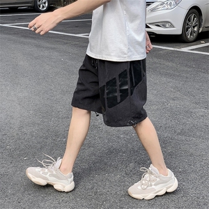 夏季新款休闲短裤男潮流潮牌直筒宽松运动裤港风五分裤dk884-P28图片