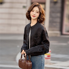 2026早春新款中式绣花短款拉链外套休闲时尚气质款上衣米白女装，女装短外套，梦懿尔