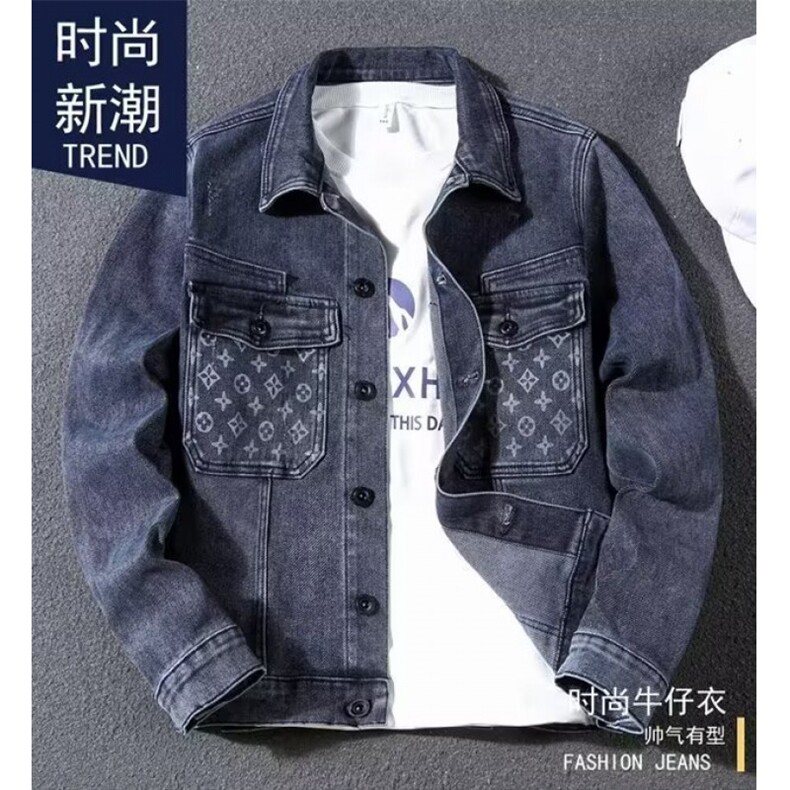 1506-1/JY80401/P44个性贴布口袋时尚潮流牛仔衬衫男士长袖衬衣,男装衬衫,星座1506-1