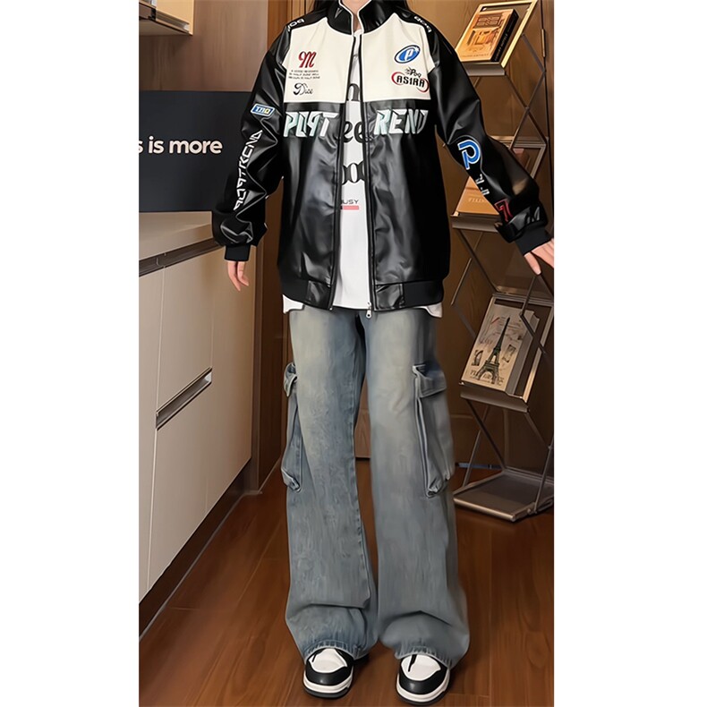 机车服皮衣PU皮夹克外套NCF18-P98控139,男装夹克,电商C303