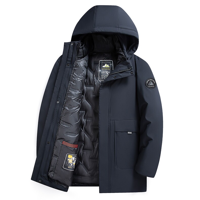 2023新款羽绒服男士外套连帽可脱卸加厚防风滑雪服潮,男装羽绒服,电商B212（原钱塘6029）