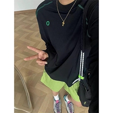 美式高街解构工艺速干长袖T恤男女款防晒罩衫户外运动潮牌骑行服，男装防晒衣，电商A443