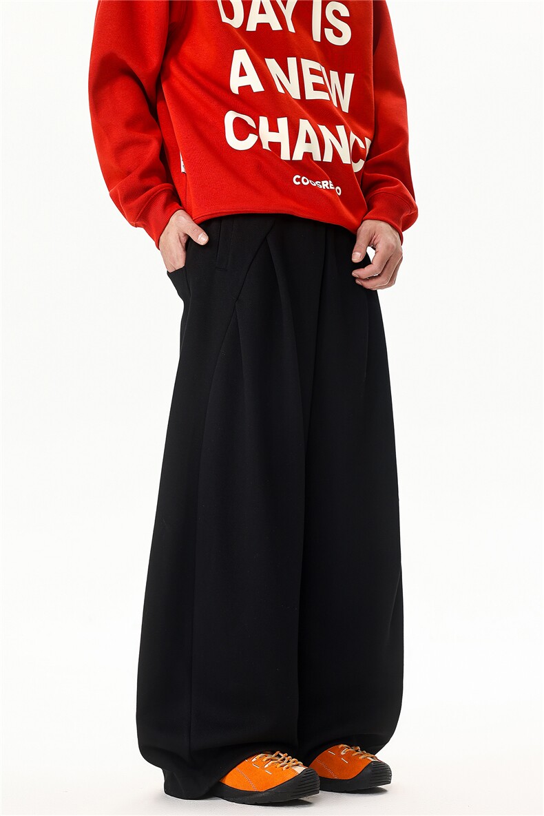 8XL-M新款美式解构设计感阔腿裤弯刀裤男宽松休闲运动裤K9179P58,女装休闲裤,电商D206-1