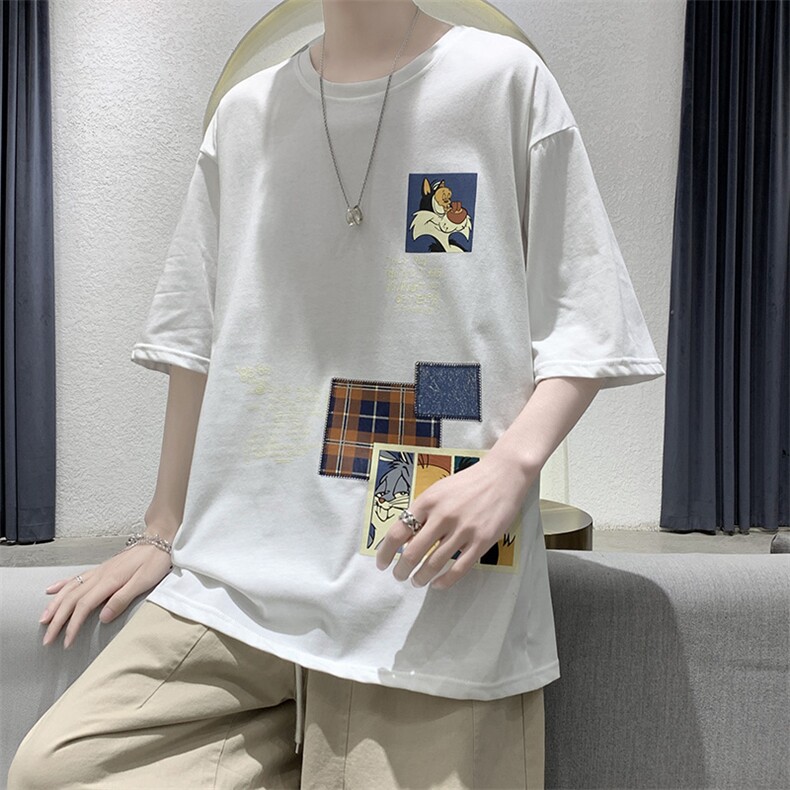 大皂港风夏季短袖t恤男潮流短袖A210—A8306-P28，男装T恤，星座210-3
