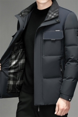 常规立领羽绒中年男士纯色面包服保暖休闲百搭外套男SJ78231-P260，男装羽绒服，电商B212（原钱塘6029）
