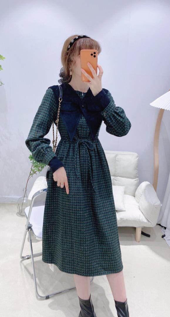 粗仿连衣裙，女装连衣裙，时尚秀衣阁