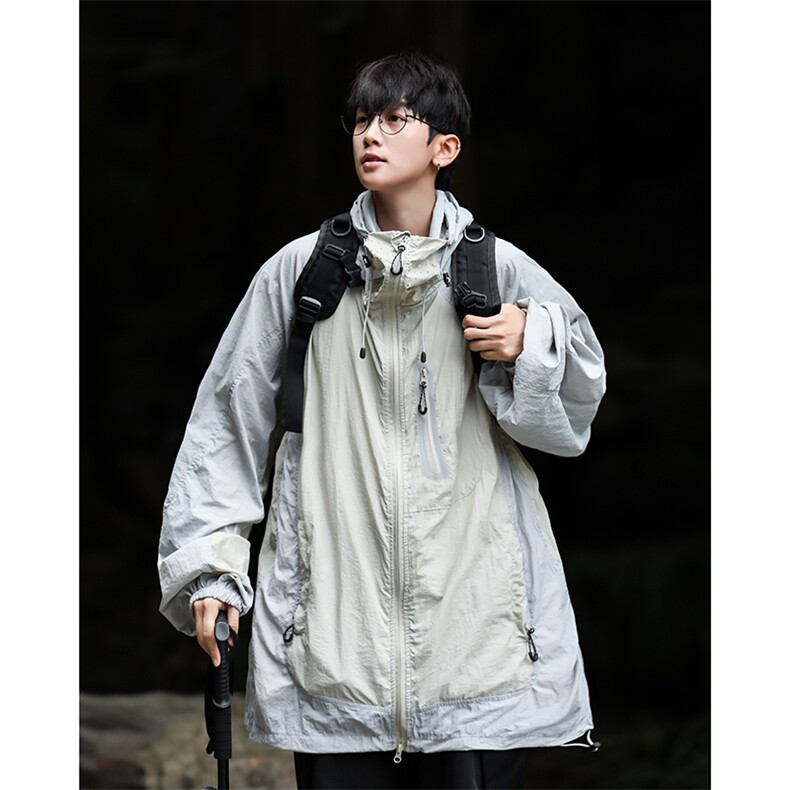 F355-P482024徒步连帽冲锋衣防晒衣薄款外套户外山,男装防晒衣,星座512-6