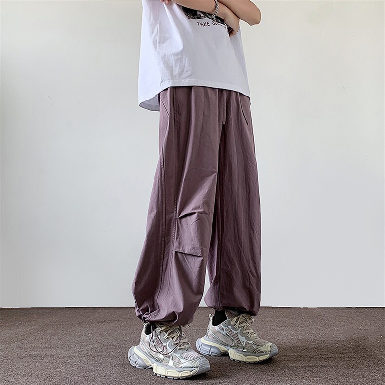 2024新款阔腿速干冲锋裤男春季潮牌宽松休闲长裤现货K7801-P34,男装休闲裤,星座512-3
