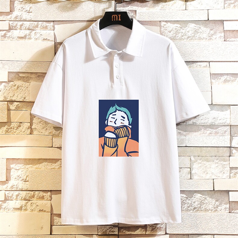 PL29042-P35翻领短袖polo衫男大码宽松半袖t恤男砖墙挂拍，男装Polo衫，电商A040A