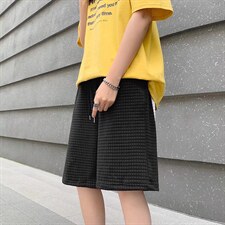 华夫格运动短裤男潮宽松夏季5五分裤DY05P32图片