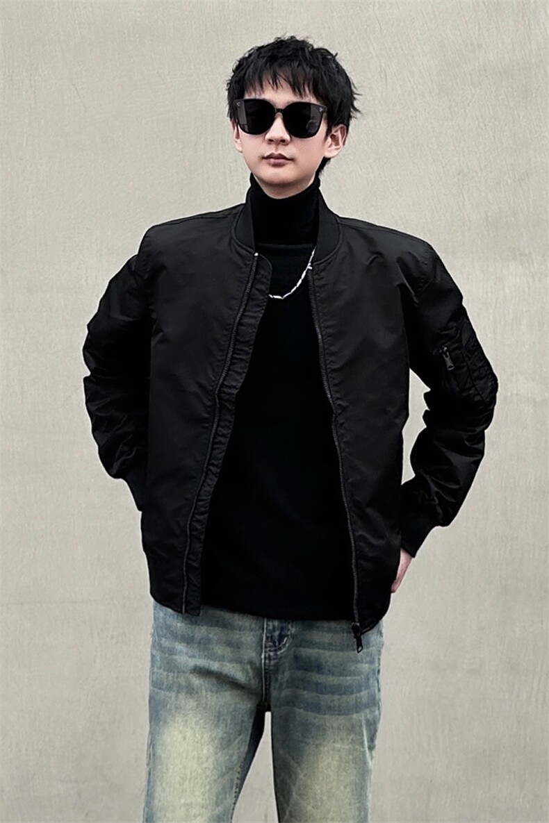 春秋冬男士夹克美式加厚潮牌棒球外套夹克JK327/P90-裤子992/P65,男装夹克,星座1412-2