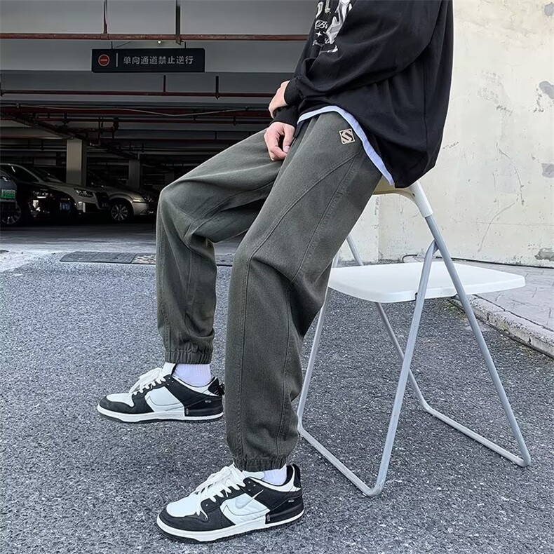 男秋季新款港风休闲裤N3011P35图片