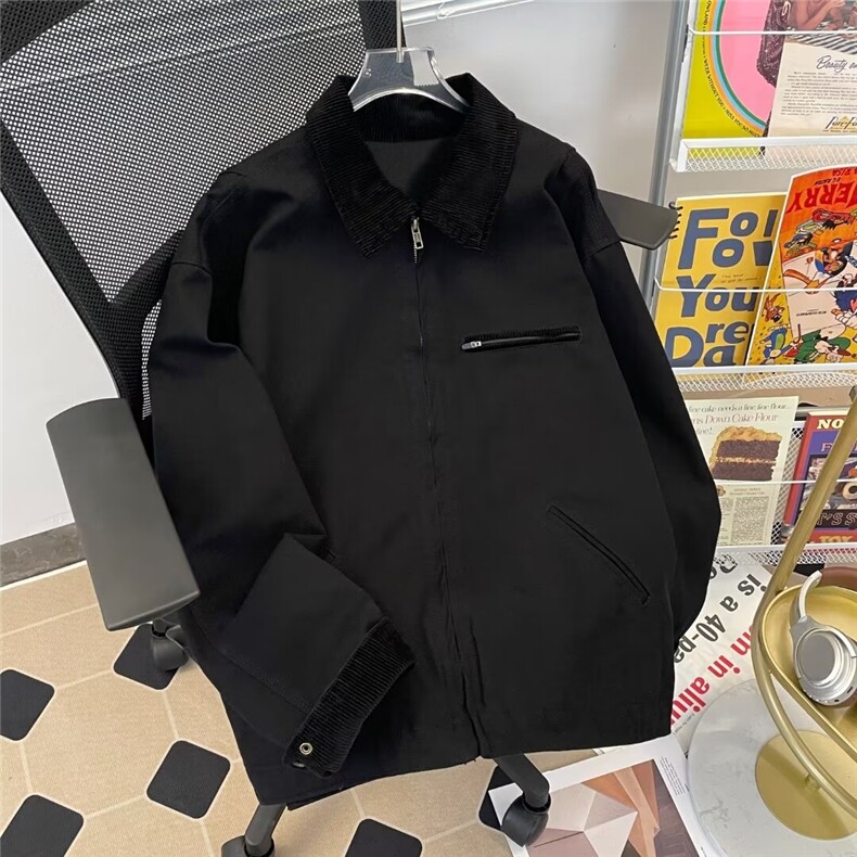 美式复古底特律夹克卡哈特工装百搭帆布翻领水洗外套男M9025/P78,男装夹克,星座506B