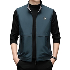 新款2023冬季商务休闲羽绒服马甲中青年立领马甲外套ZS22106-P160，男装背心/马甲，电商B212（原钱塘6029）