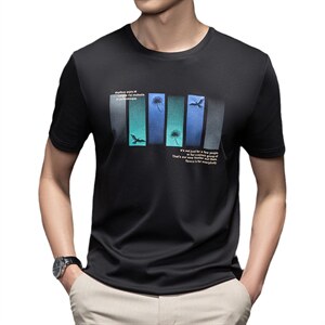 短袖t恤男2023新款夏季圆领潮流男装时尚休闲宽松半袖上衣图片