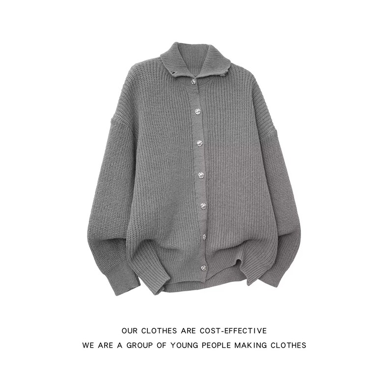 男装休闲毛衣开衫宽松毛衫男士上衣针织衫潮牌设计感上衣男潮，男装针织衫/毛衣，星座1018A