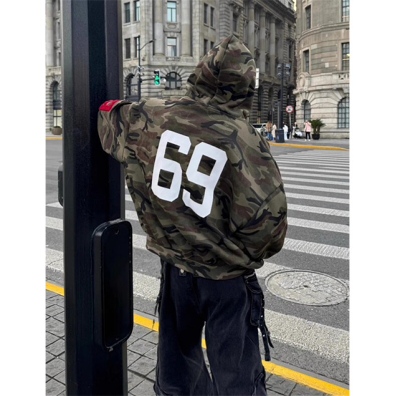 潮街头潮流嘻哈ins街舞hiphop个性时尚迷彩开衫卫衣W8287,男装卫衣,星座1116A（原606A-3）