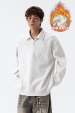 宽松舒适银狐绒500g重磅曼巴棉解构卫衣男W5406J加绒-特P50控98，男装卫衣，电商A001