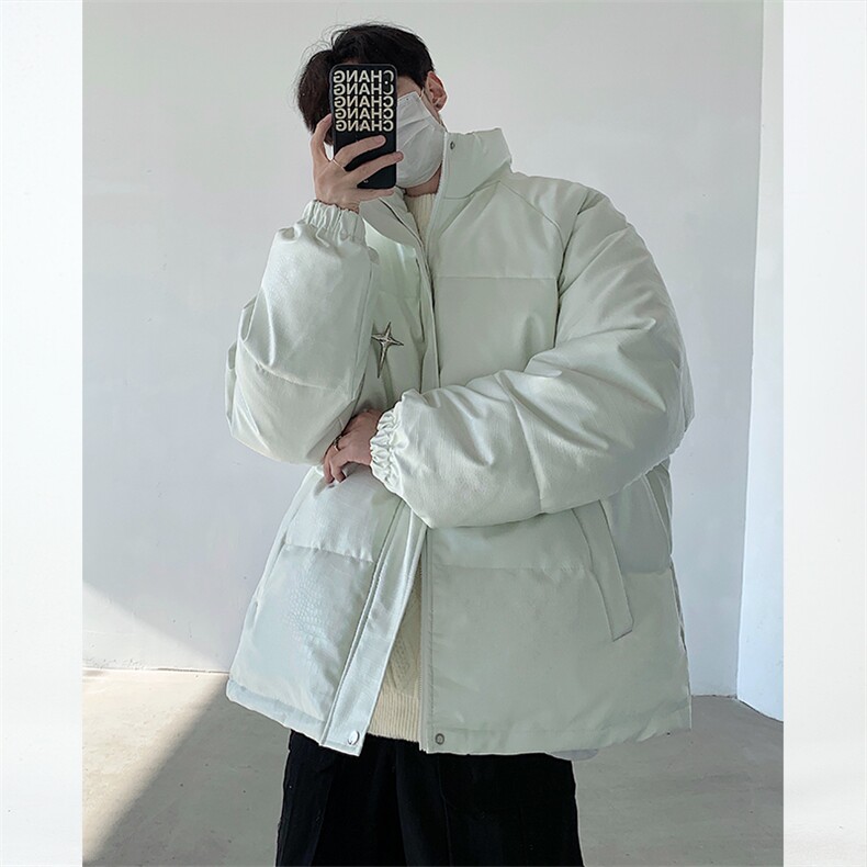B327-MF02-特P105冬季加厚情侣棉服休闲外套面包服男保暖皮棉衣,男装棉衣,电商B327
