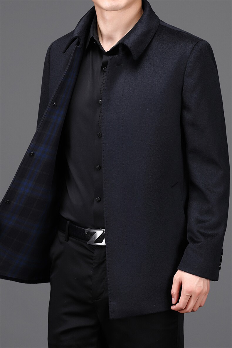 2023新款羊毛夹克上衣男秋冬季中年爸爸秋装外套HM8902-P330,男装夹克,电商B212（原钱塘6029）