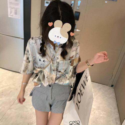 印花衬衫，女装衬衫，XTZ style