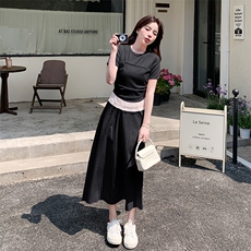 现货！现货！现货！假两件连衣裙2C212-G71-P135-K188，女装连衣裙，2C212