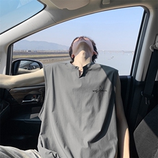 V领印花170克锦纶安踏条冰丝大码坎肩体恤A436-1605-特P3249，男装T恤，电商A436
