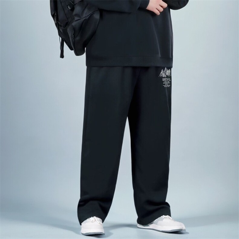 1506-1/XL-AW1291/P44超大码加绒运动裤冬季保暖胖子专属直筒长裤,男装棉衣,星座1506-1