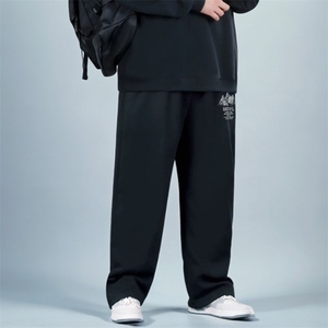 1506-1/XL-AW1291/P44超大码加绒运动裤冬季保暖胖子专属直筒长裤图片