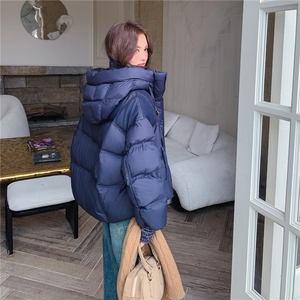 ！！！牛仔拼接羽绒服女高级感图片